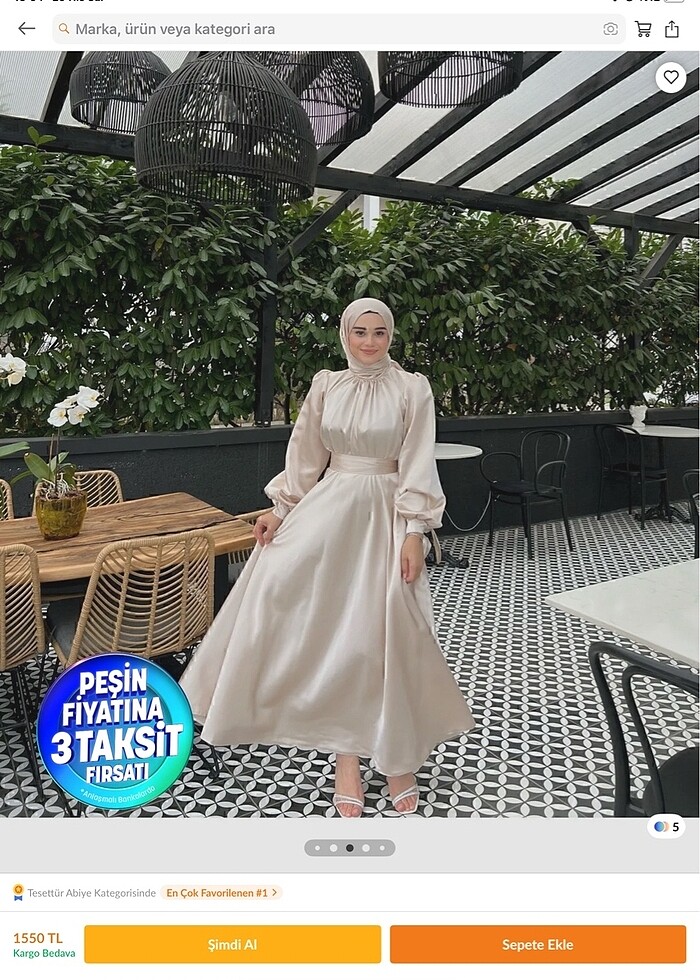 Saten Elbise - Görsel 2