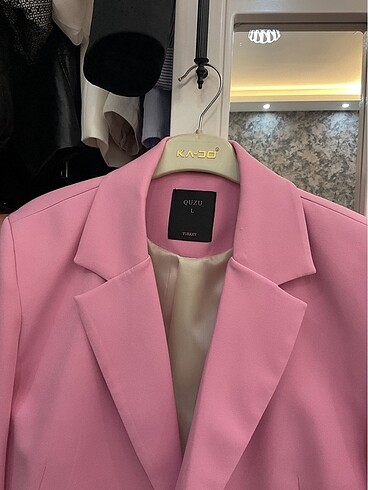 QUZU CROP BLAZER CEKET - Görsel 3