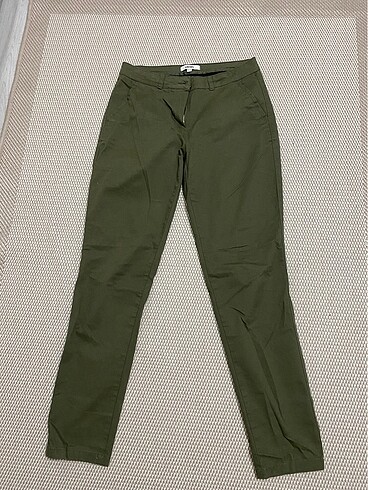 Koton düşük bel yeşil pantolon
