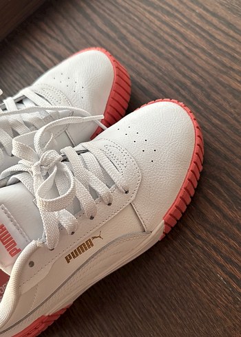 Puma Beyaz Pembe Platform Topuklu Kadın Spor Ayakkabı