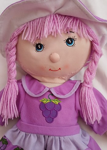 Diğer Mor Üzüm Desenli Bez Bebek