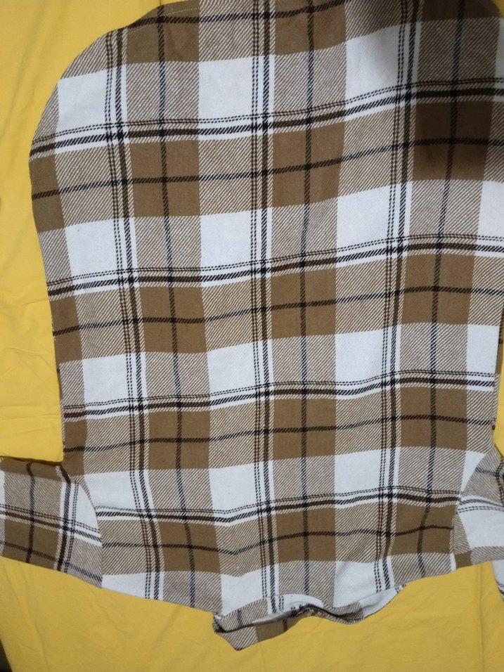 Düğmeli Uzun Kollu Ekose Kadın Gömlek - Görsel 4