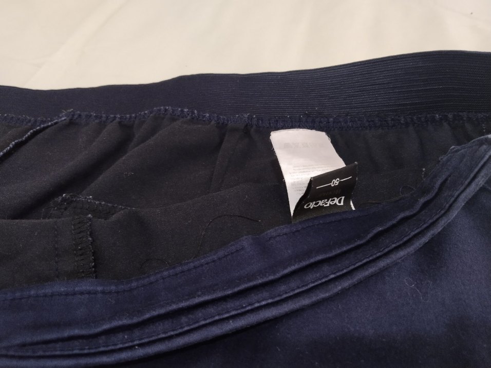 Lacivert Kadın Denim Salaş Pantolon - Görsel 2