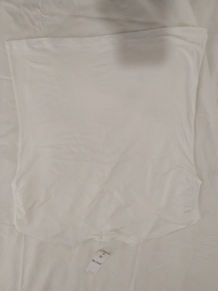 Beyaz Örgü Detaylı Kadın Bluz - Görsel 4