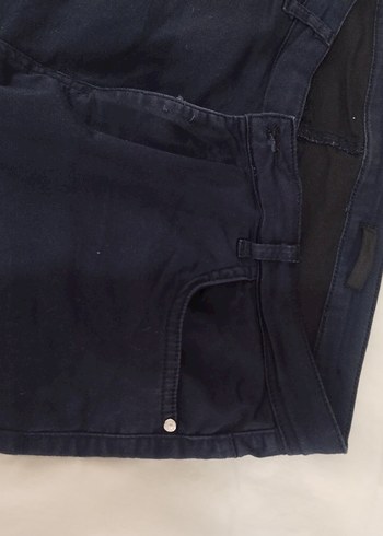 Erkek Lacivert Kemerli Denim Pantolon - Görsel 2