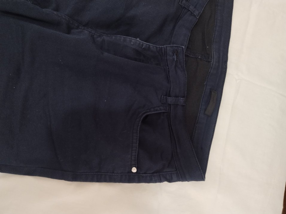 Erkek Lacivert Kemerli Denim Pantolon - Görsel 2