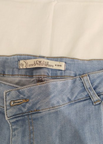 Pastel Mavi Kadın Kot Pantolon - Görsel 3