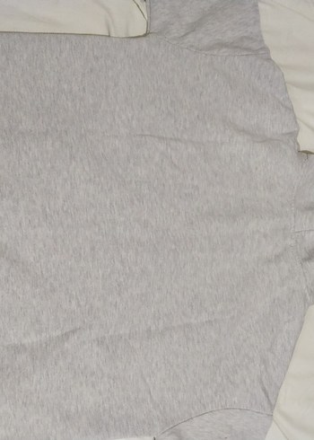 Gri Kapüşonlu Kadın Sweatshirt - Görsel 5