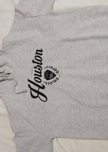 Gri Kapüşonlu Kadın Sweatshirt - Görsel 2