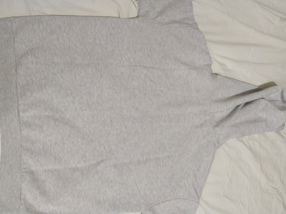 Gri Kapüşonlu Kadın Sweatshirt - Görsel 5