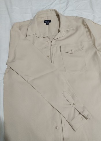 Bej Uzun Kollu Erkek Gömlek - Görsel 2