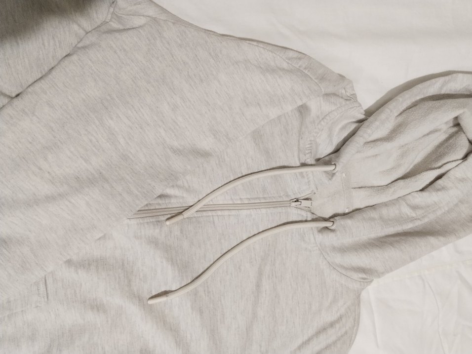 Gri Kadın Fermuarlı Sweatshirt - Görsel 3