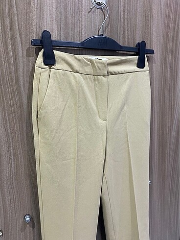 34 Beden camel Renk Koton kumaş pantolon