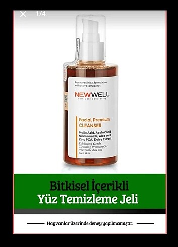 New well yüz temizleme jeli 