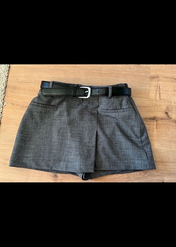 Stradivarius gri etek kemerli - Görsel 3