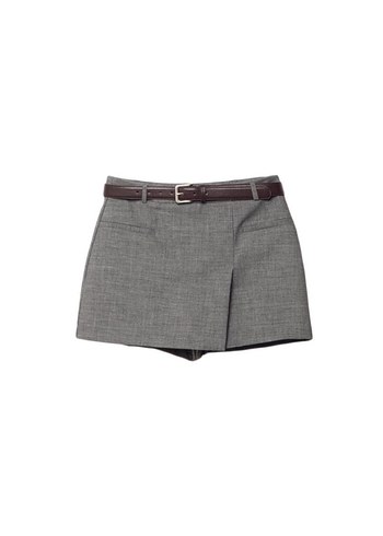 Stradivarius gri etek kemerli - Görsel 2