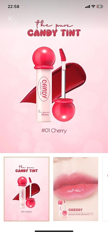 Missha apieu cherry tint