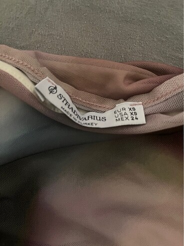 xs Beden pembe Renk Stradivarius tül straplez