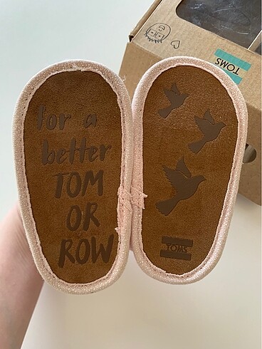 18 Beden pembe Renk Toms Bebek Sandalet 18 Numara