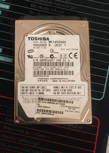 Toshiba 160 GB hardisk