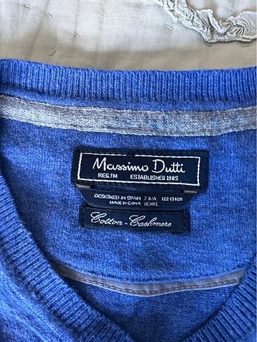 Massimo Dutti Massimo Dutti erkek çocuk v yaka kazak