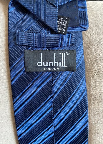 Dunhill Lacivert Çizgili Erkek Kravat