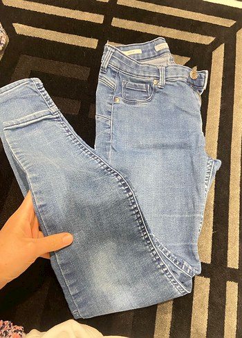 Bershka Mavi Kot Pantolon