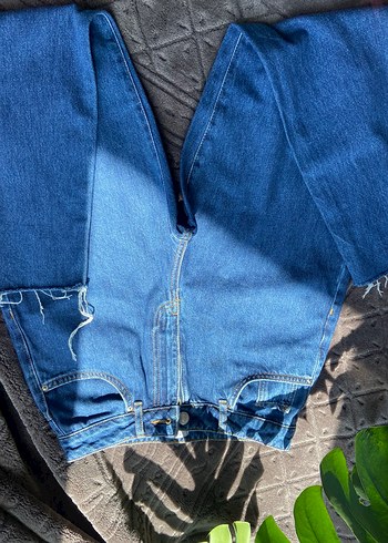 xs Beden mavi Renk Mavi Kadın Denim Midi Boy Kot Pantolon