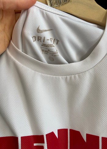 Beyaz Uzun Kollu erkek tişört- TENNIS Baskıl - Görsel 4