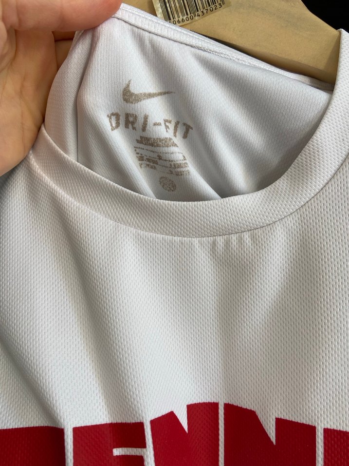 Beyaz Uzun Kollu erkek tişört- TENNIS Baskıl - Görsel 4