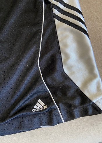 Siyah Adidas Elastik Bel Spor Şort - Görsel 3