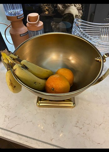 Parlak Altın Dekoratif kase - Görsel 5