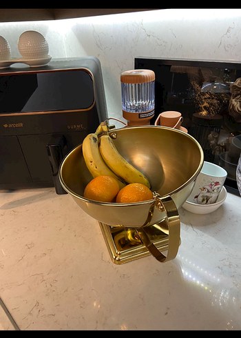 Parlak Altın Dekoratif kase - Görsel 6