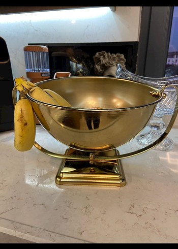 Parlak Altın Dekoratif kase - Görsel 2