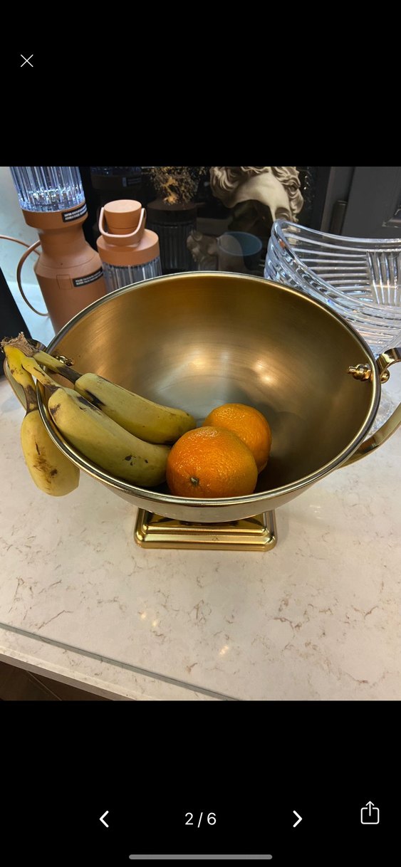 Parlak Altın Dekoratif kase - Görsel 5