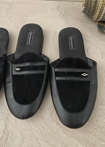 Erkek Siyah Minimalist Ev Terlikleri - Görsel 3