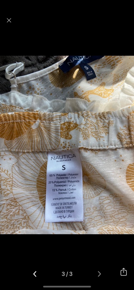 Sarı Bağlamalı Desenli Mini Kadın Pijama Takımı - Görsel 3