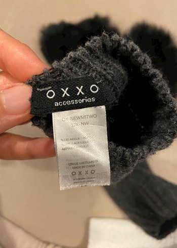 Kürk Detaylı Gri Siyah Kadın Yün Eldiven - Görsel 4