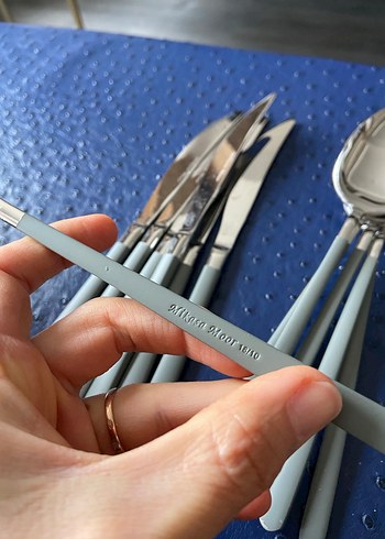 Gri Saplı 30 Parça Çatal Kaşık Bıçak Seti - Görsel 4