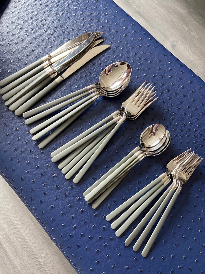 Gri Saplı 30 Parça Çatal Kaşık Bıçak Seti - Görsel 5