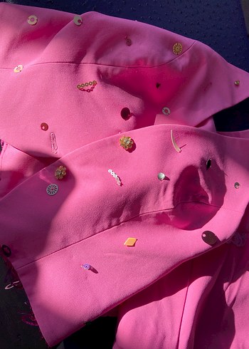 Pembe Nakışlı Mini Ikılı takım  - Görsel 6