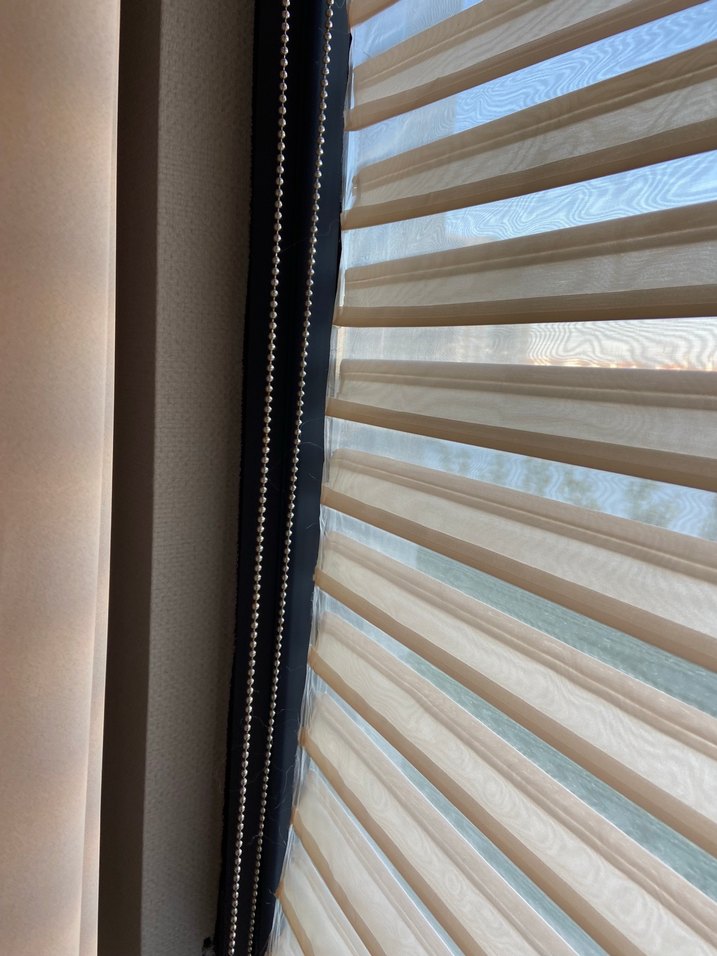 Bej Çizgili Modern Perde 2 adet var adet fiyatı - Görsel 2