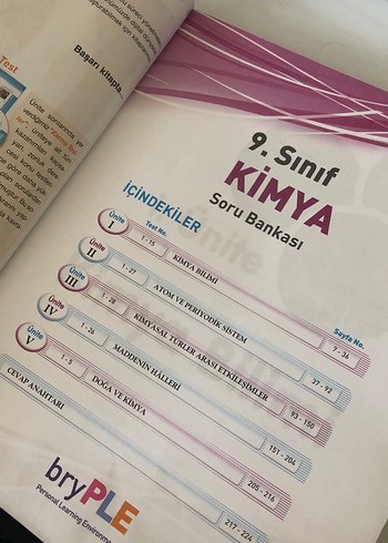 Beden Renk Kimya 9. Sınıf Soru Bankası BryPLE