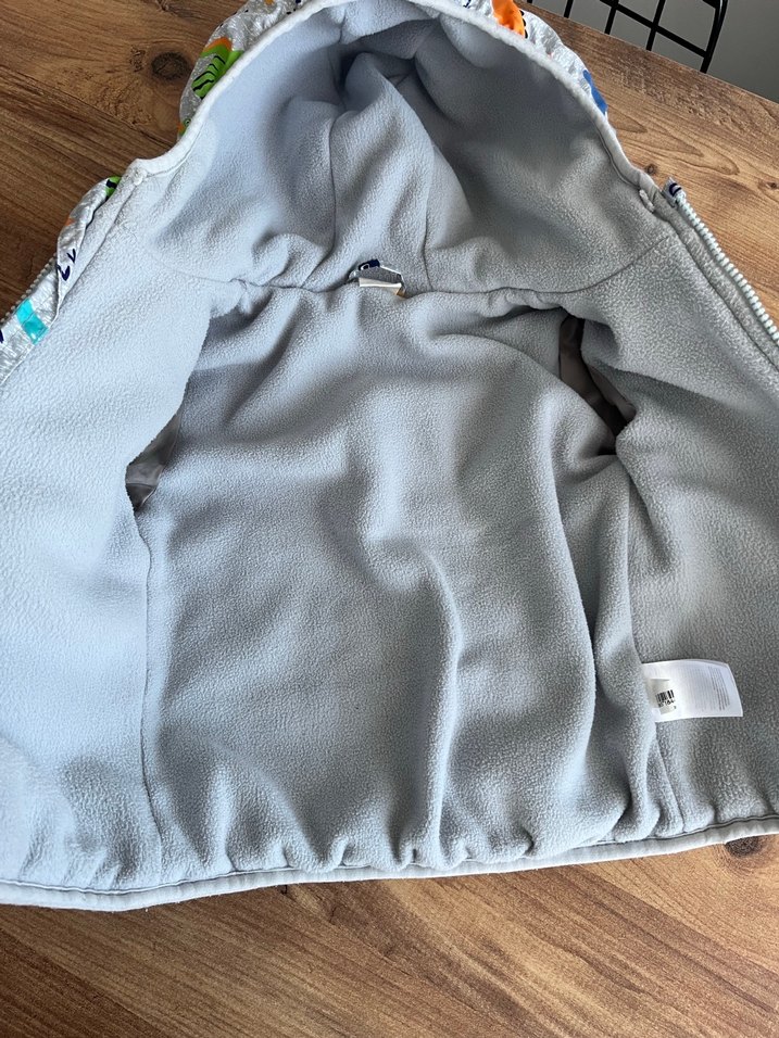 Kapüşonlu Baskılı Erkek Çocuk Mont - Görsel 2