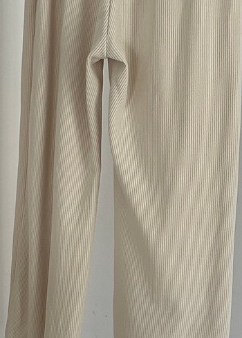 Pamuklu kot detaylı üst alt spor takım - Görsel 8