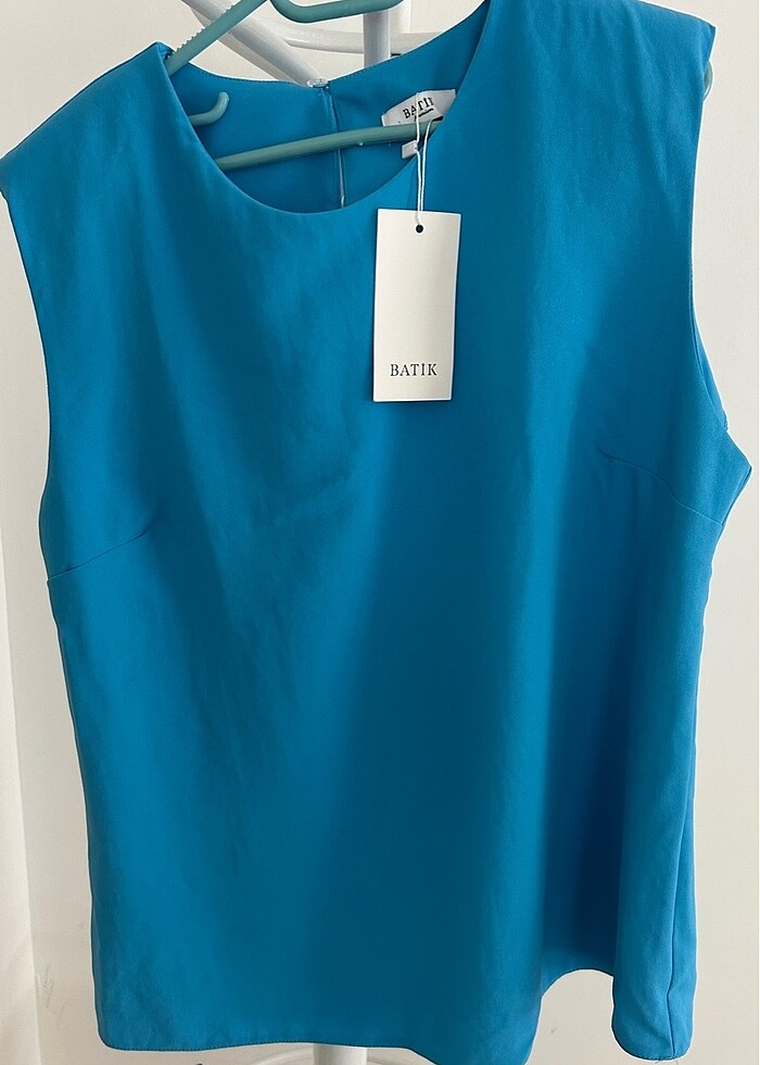 Kadın mavi bluz - Görsel 2