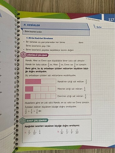  Beden Renk 5.sınıf Bilfen Matematik Seyir Defteri