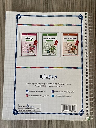  5.sınıf Bilfen Matematik Seyir Defteri