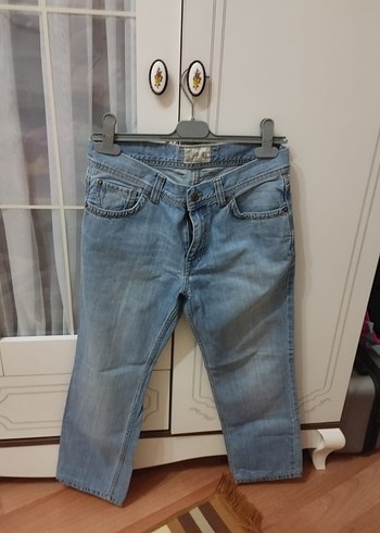 LC Waikiki Düğmeli Gri Baskılı erkek Jean