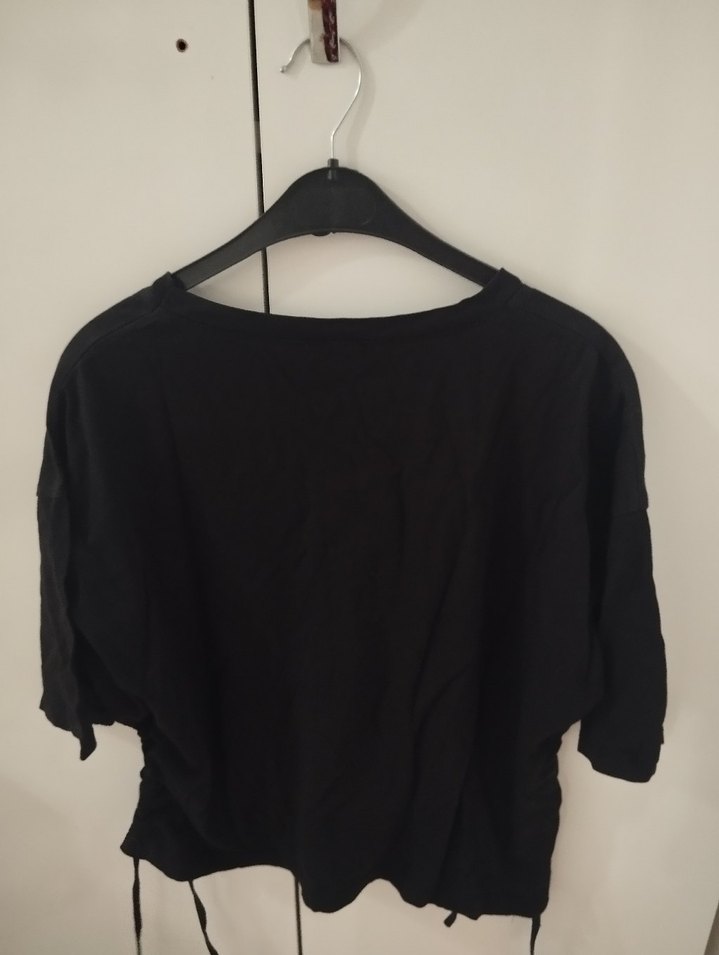 Siyah Baskılı Hamile Tişörtü - Görsel 2